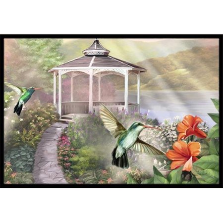 CAROLINES TREASURES Carolines Treasures PTW2053JMAT Garden Gazebo Hummingbird Duo Indoor & Outdoor Mat; 24 x 36 in. PTW2053JMAT